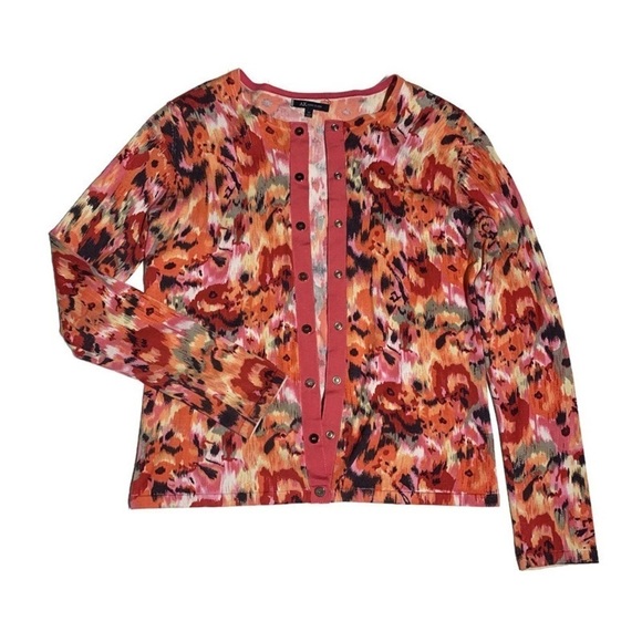 Anne Klein M silk blend elegant cardigan - Picture 2 of 6